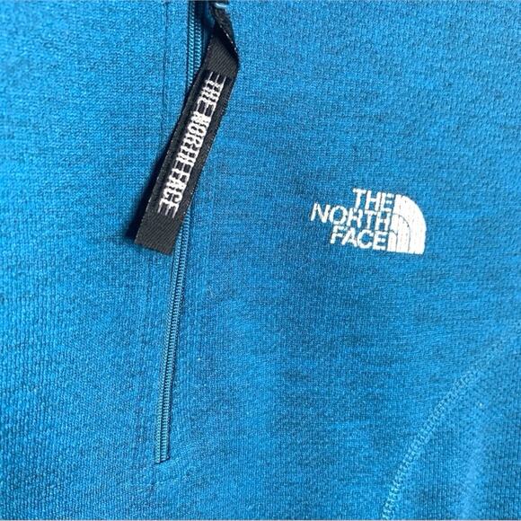 Vintage North Face Pullover Women's Size Medium Tropical Teal 1/4 Zip Pullover - Picture 4 of 7